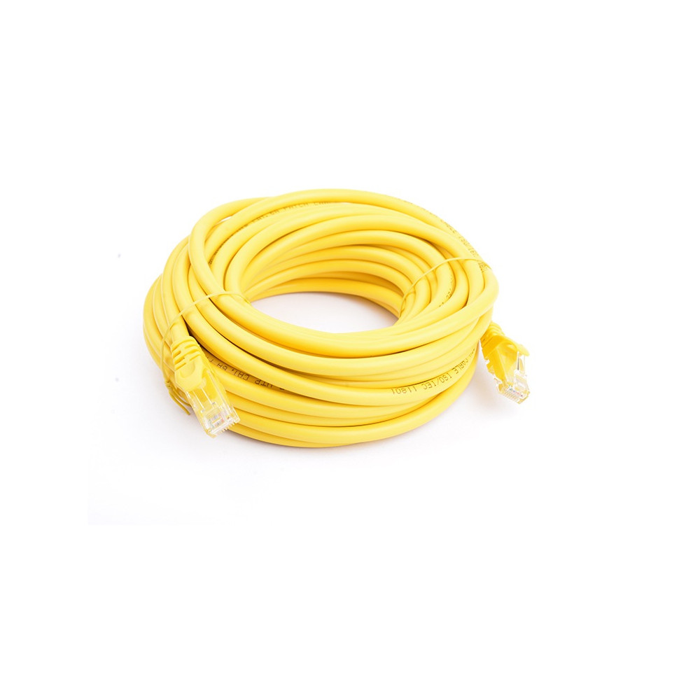 8ware PL6A-10YEL CAT6A Cable 10m - Yellow Color RJ45 Ethernet Network LAN UTP Patch Cord Snagless - Image 1
