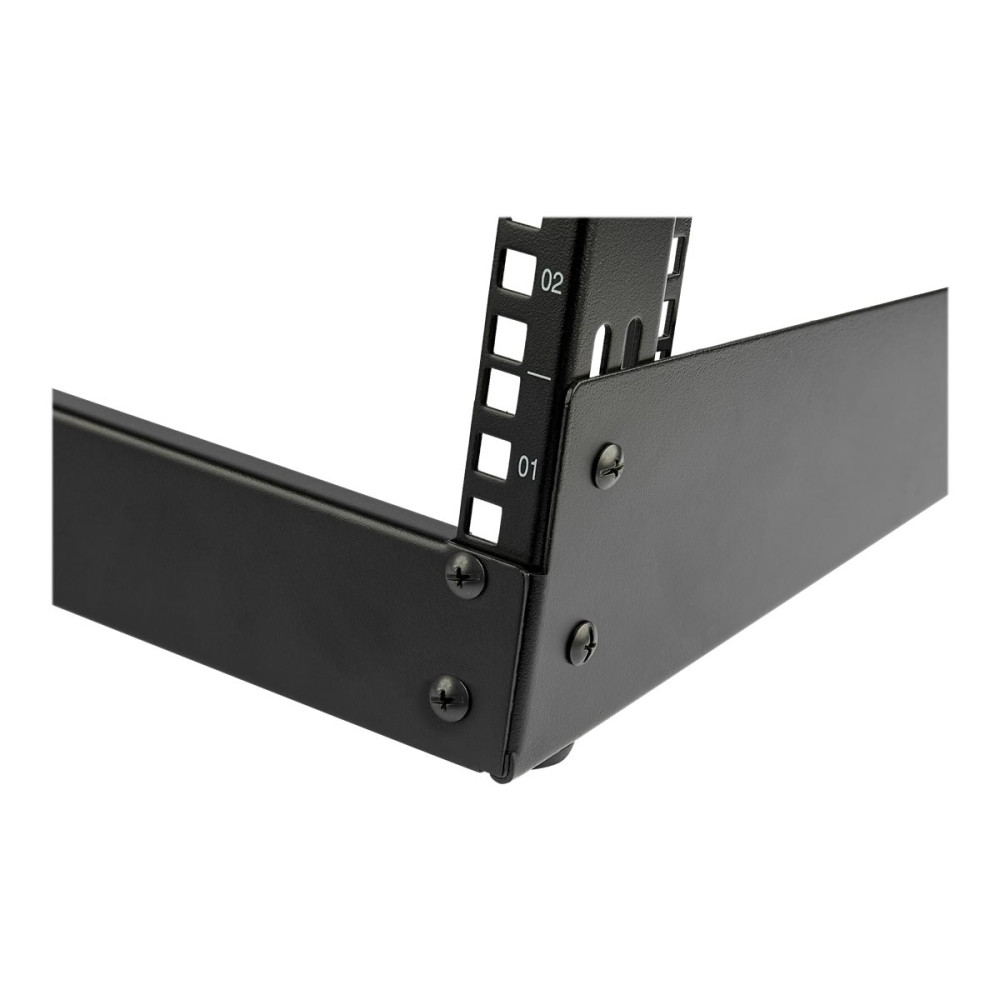 StarTech RK4OD 2-POST 4U DESKTOP SERVER RACK, SMALL OPEN FRAME 19IN COMPUTER RACK, COMPACT NETWO - Image 5