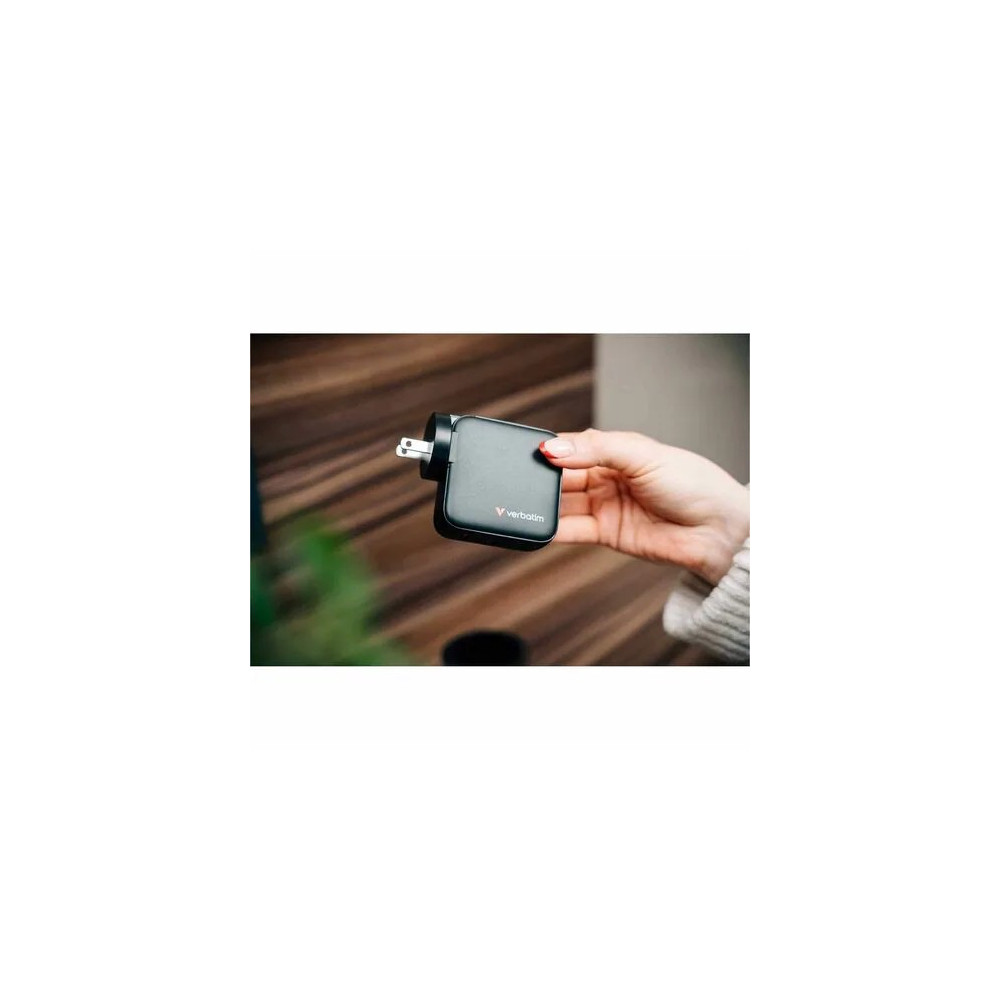 Verbatim 30242 100W MINI GAN CHARGER WITH DISPLAY - Image 9