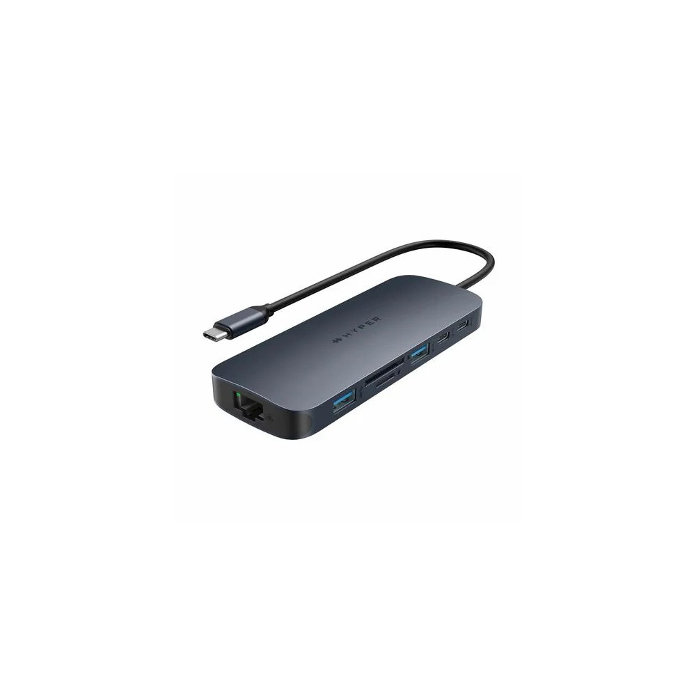 Targus HD4006GL HyperDrive HyperDrive Next 11 Port(s) USB Type C Docking Station for Monitor, Desktop PC, Notebook - Charging Capability - Memory Card Reader - SD - Midnight Blue - 2 Displays Supported - 4K @ 60Hz - 3840 x 2160 - 4 x USB Ports - - Image 2