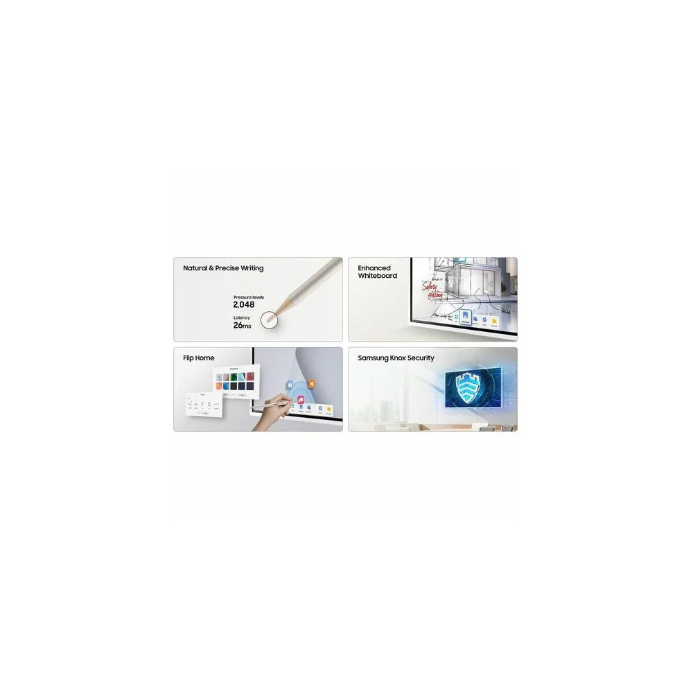 Samsung LH55WMFWBGCXXY (WMFX) FLIP PRO INTERACTIVE DISPLAY, 55" UHD, 450NITS, HDMI, LAN/WIFI, 12H/7D, 3YR - Image 9