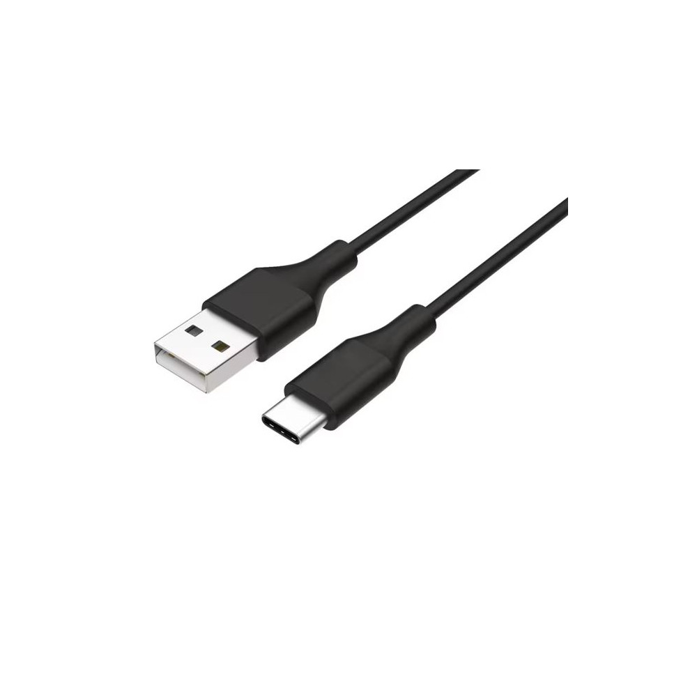 8ware UC-2001AC 1m USB-C Type-C Data Sync Charger Cable Black Strong Braided Heavy Duty Charging for Samsung Galaxy Note 8 S8 Plus LG Google Macbook - Image 1