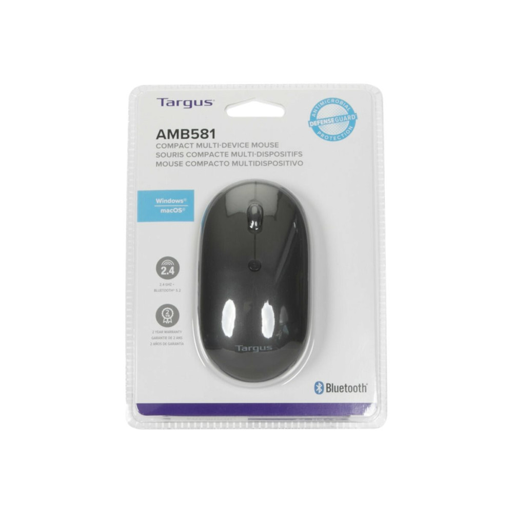 Targus AMB581GL COMPACT MULTI-DEVICE ANTIMICROBIAL WIRELESS MOUSE - Image 2