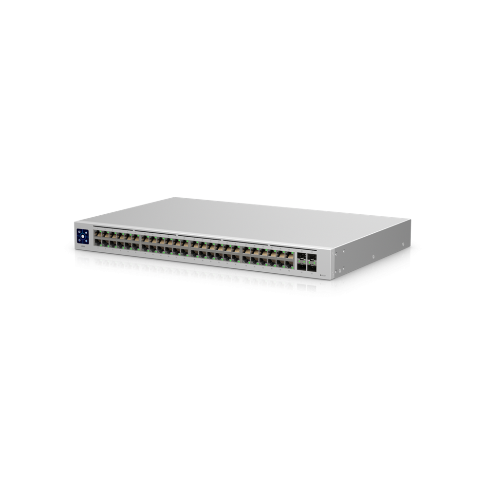 Ubiquiti USW-48 UniFi SWITCH STANDARD 48 PORT, 48 xGbE RJ45, 4x SFP, RACK-MOUNT, 1YR - Image 1