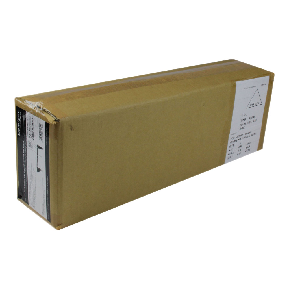 StarTech RK219WALLV 2U 19" VERTICAL WALL MOUNT RACK BRACKET - Image 2