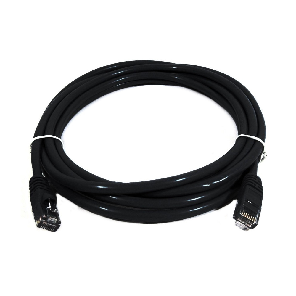8ware PL6A-2BLK CAT6A Cable 2m - Black Color RJ45 Ethernet Network LAN UTP Patch Cord Snagless - Image 1