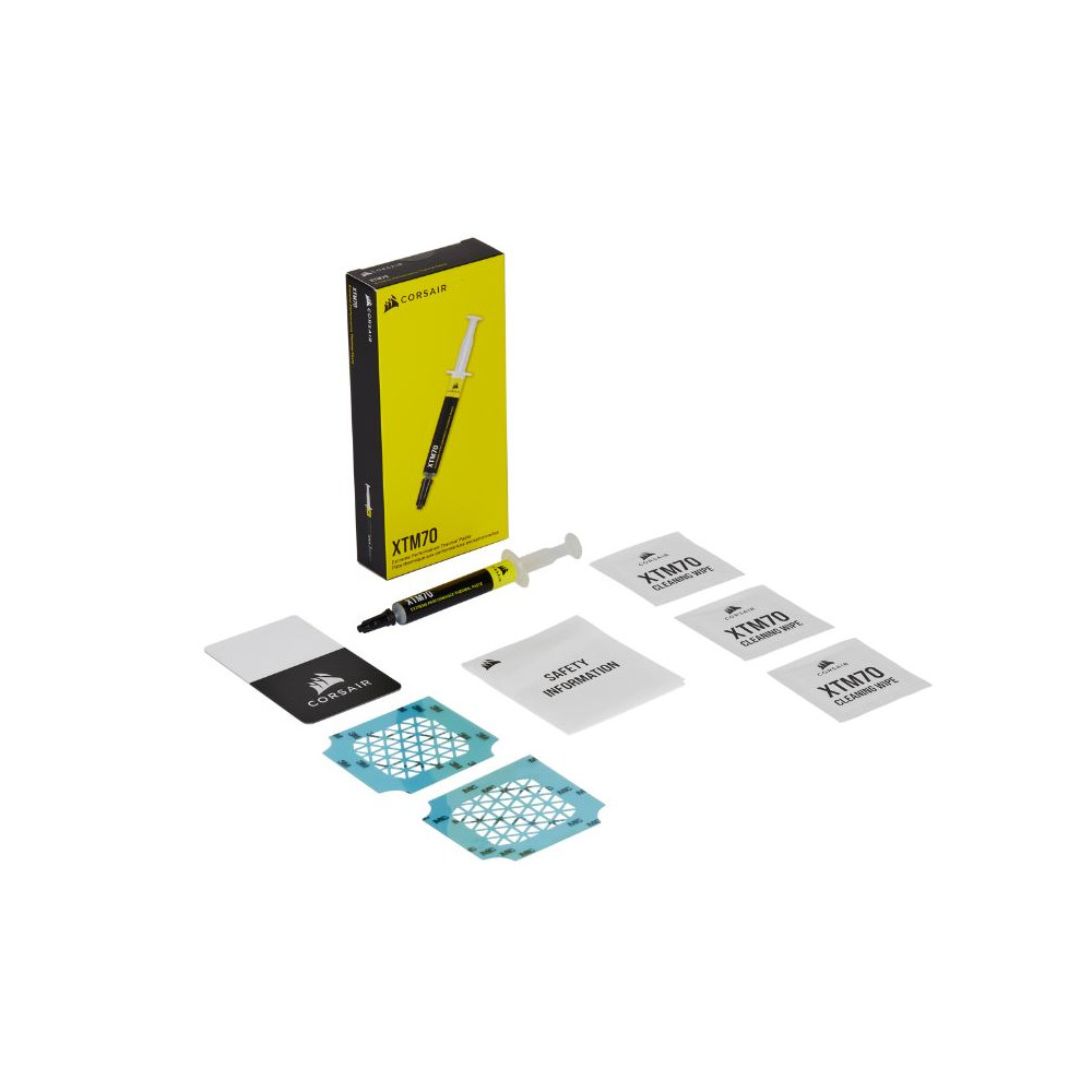 Corsair CT-9010010-WW XTM70 Extreme Performance Thermal Paste, Thermal Grease. 3 Grams with Easy Applicator and cleaning Wipes. - Image 1