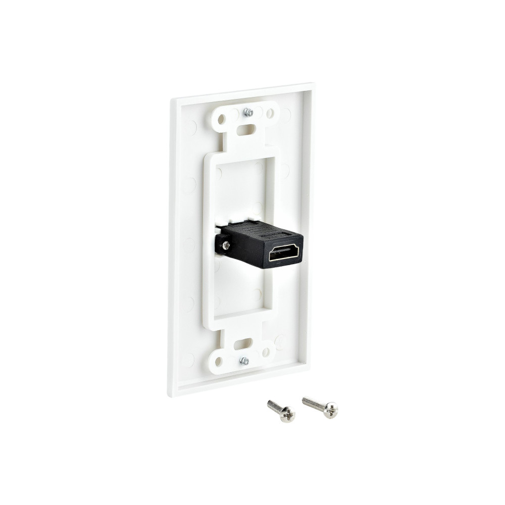 StarTech HDMIPLATE SINGLE OUTLET FEMALE HDMI WALL PLATE, WHITE - Image 3