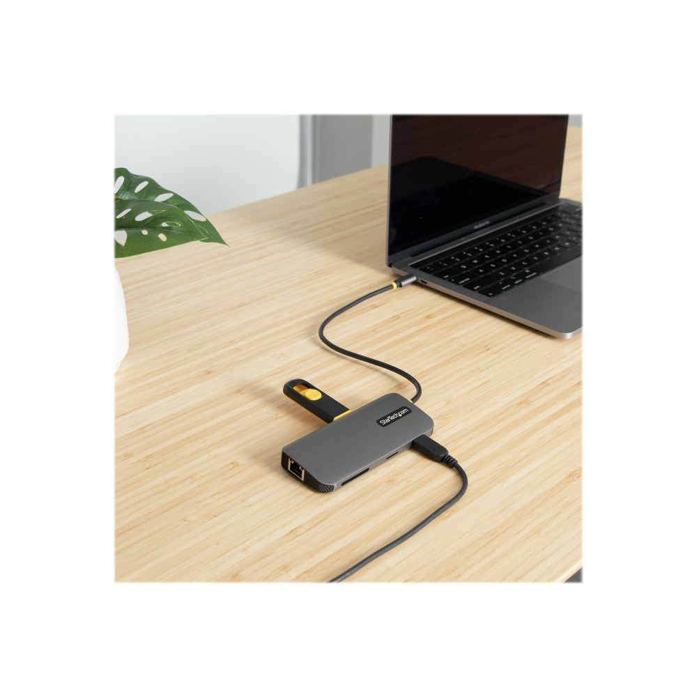 StarTech 115B-USBC-MULTIPORT 0.3M USB-C MULTIPORT ADAPTER, 100W, USB(3), 4K HDMI(1), SD/MICROSD, 3YR - Image 2