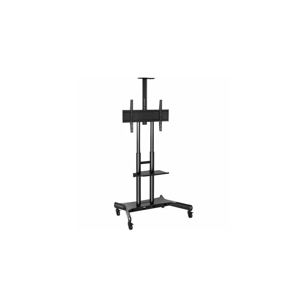 Atdec AD-TVC-75 cart - for large displays to 80" - capacity 75kg (165lb) - height adjustable - Black