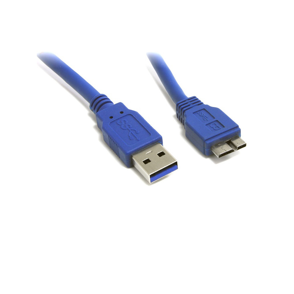 8ware UC-3003AUB USB 3.0 to Micro USB Cable 3m Type A to Type B Male to Male for Charging or Data Sync Mobile Devices Phone Tablet PDA GPS - Image 1