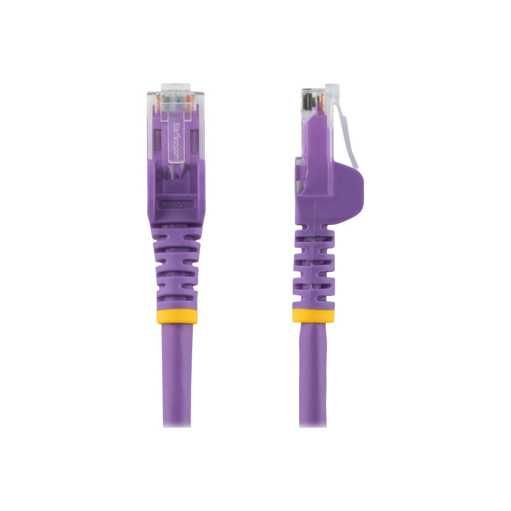 StarTech N6PATC1MPL 1M CAT6 ETHERNET CABLE PURPLE 650MHZ 100W SNAGLESS PATCH CORD, LTW - Image 1