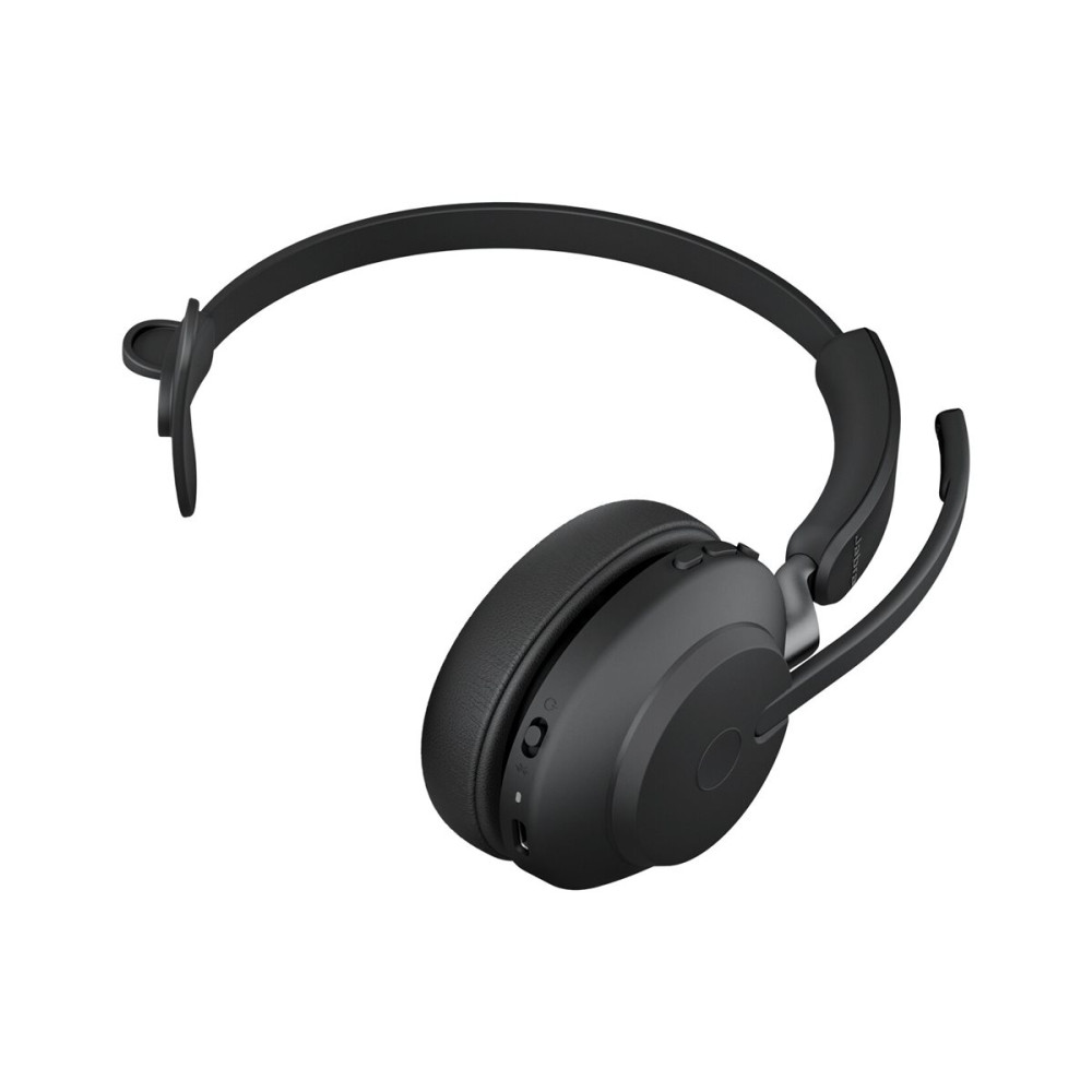 Jabra 26599-889-899 Evolve2 65 Mono UC USB-C Wireless Bluetooth Headset, Black, Link 380c 2ys Warranty, Microphone Call Technology, 3-Microphone Call, Busylight