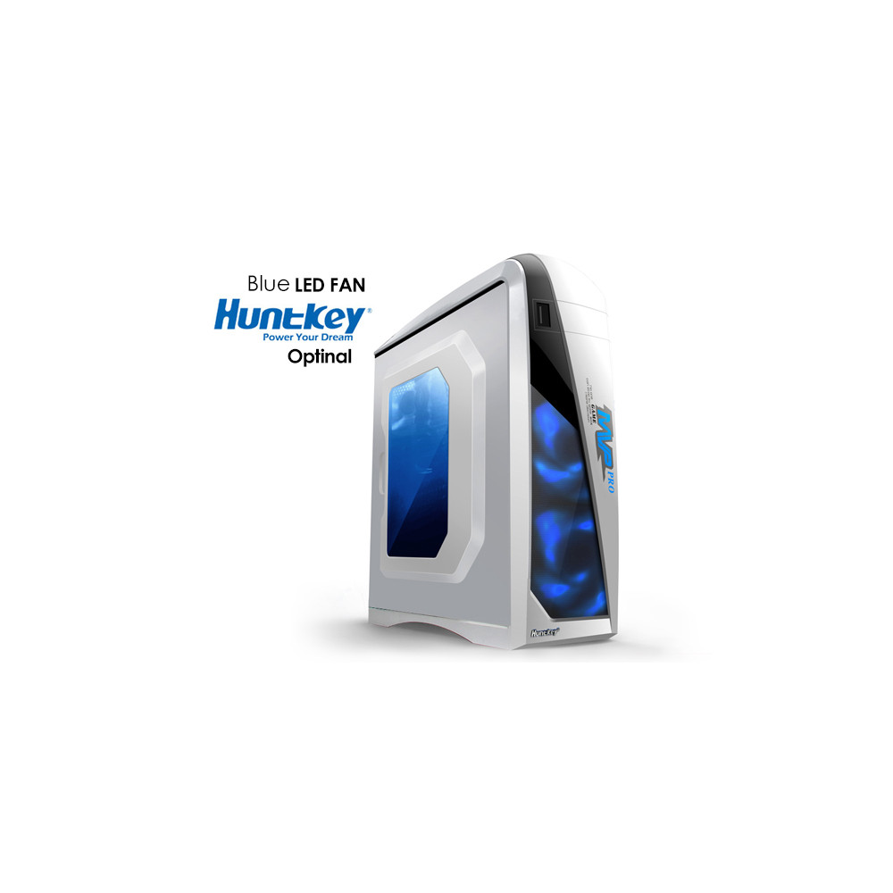 Huntkey CASHUNMVPPROBL-1 MVP Pro Gaming computer chassis - Blue (No PSU Included, NO FAN Included) - Image 3