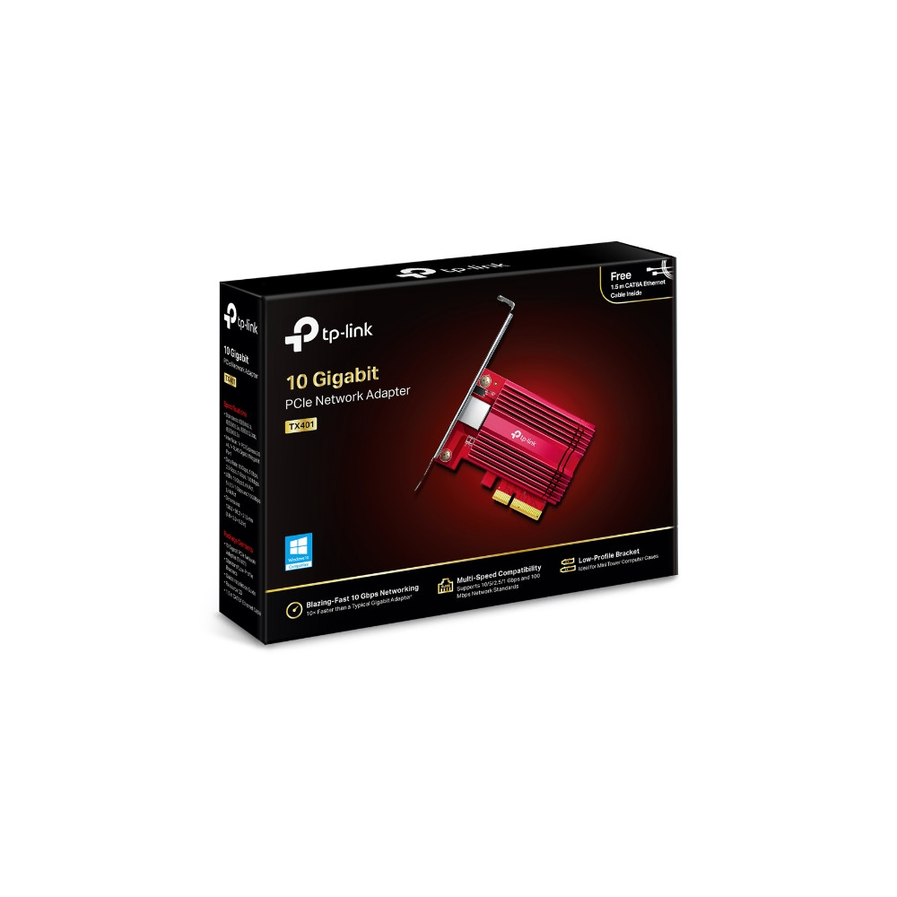 TP-LINK TX401 10 GIGABIT PCIE NETWORK ADAPTER, 3YR - Image 1