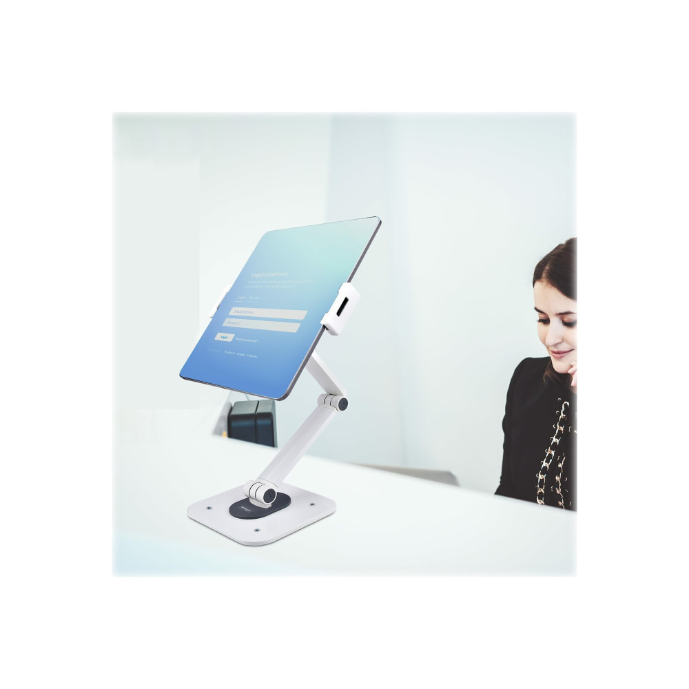 StarTech ADJ-TABLET-STAND-W UNIVERSAL TABLET DESK STAND- WHITE - Image 5