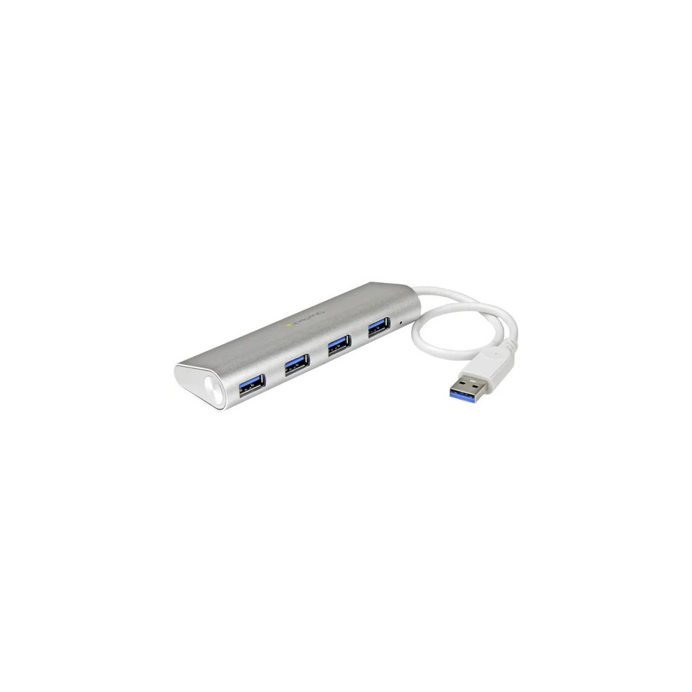 StarTech ST43004UA 4-Port USB Hub, USB A to 4x USB-A Ports, USB 5Gbps, Bus-Powered, Portable Laptop USB 3.0 Hub - Bus-powered USB 3.2 Gen 1 (5Gbps) expansion hub - USB to 4x USB-A ports - Supports Windows, macOS, Linux, ChromeOS, Android - Add 4 - Image 1