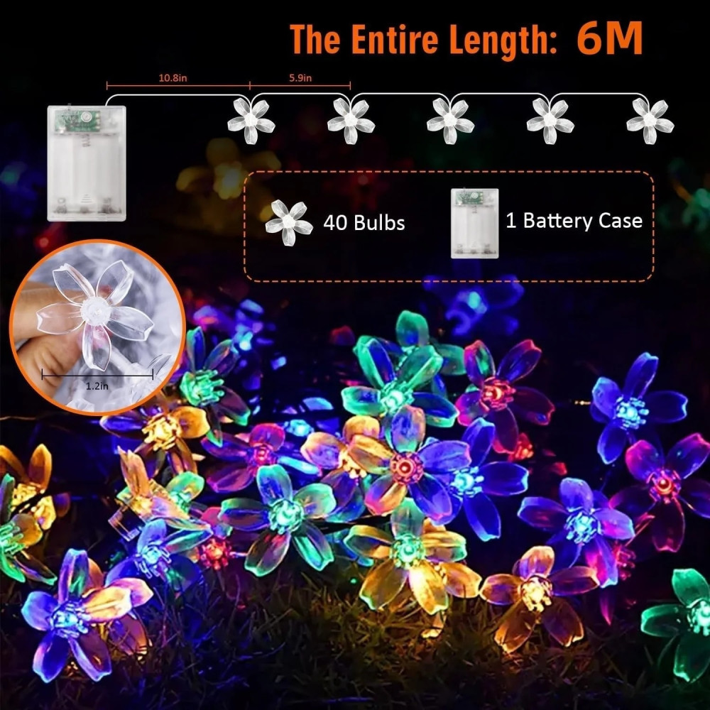 BDI ELEBDI6M40 6M40 Sakura lamp waterproof Christmas decoration (6-meter 40 LED) - Image 2