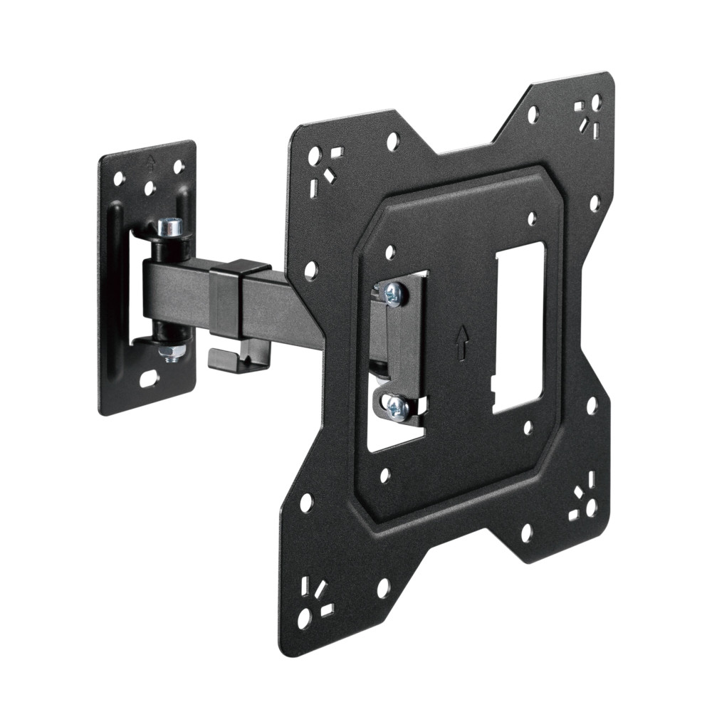Brateck LPA68-221 Economical Full-Motion TV Wall Mount For 23'-43' Fit Curved TV up to 30KG, VESA 100x100,100x200,200x100,200x200 Fine Texture Black - Image 1