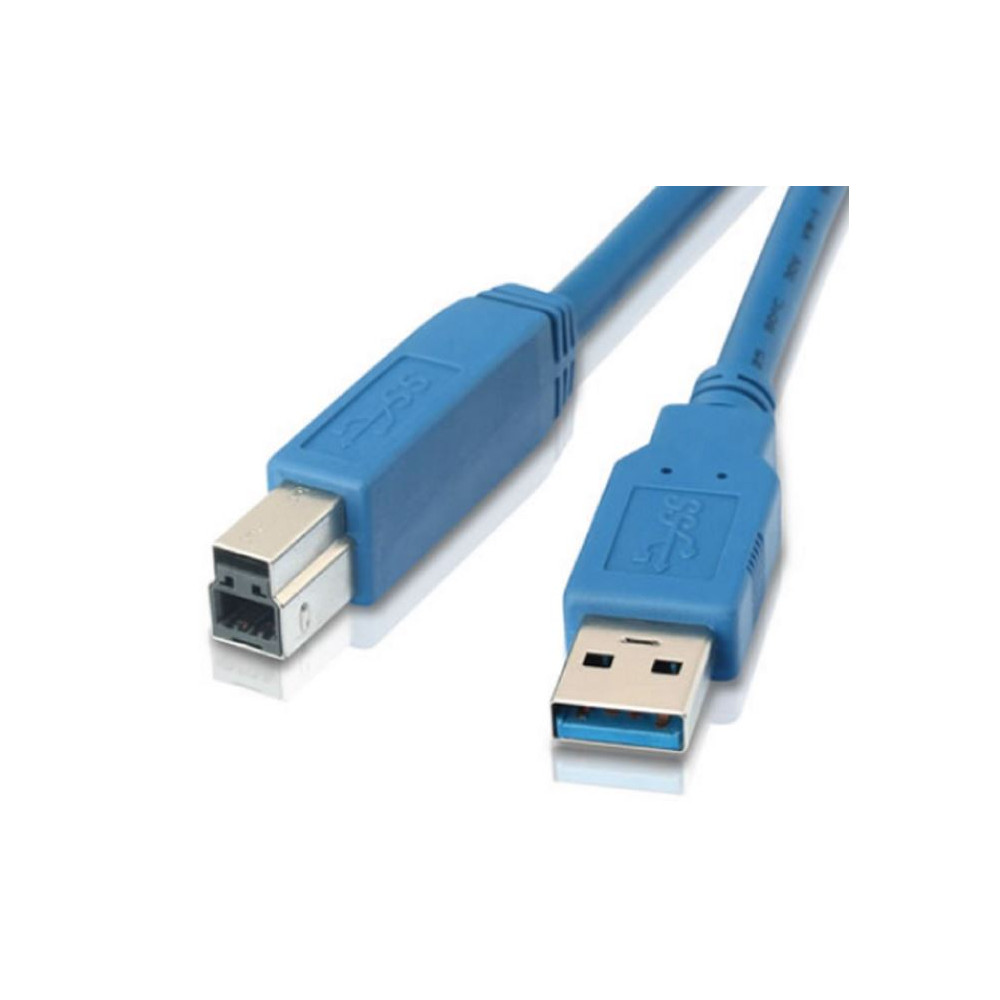 Astrotek AT-USB3-AB-1M USB 3.0 Printer Cable 1m - AM-BM Type A to B Male to Male Blue Colour for External HDD Printer Scanner Docking Station replaces CBAT-USB3-AB-2M - Image 1