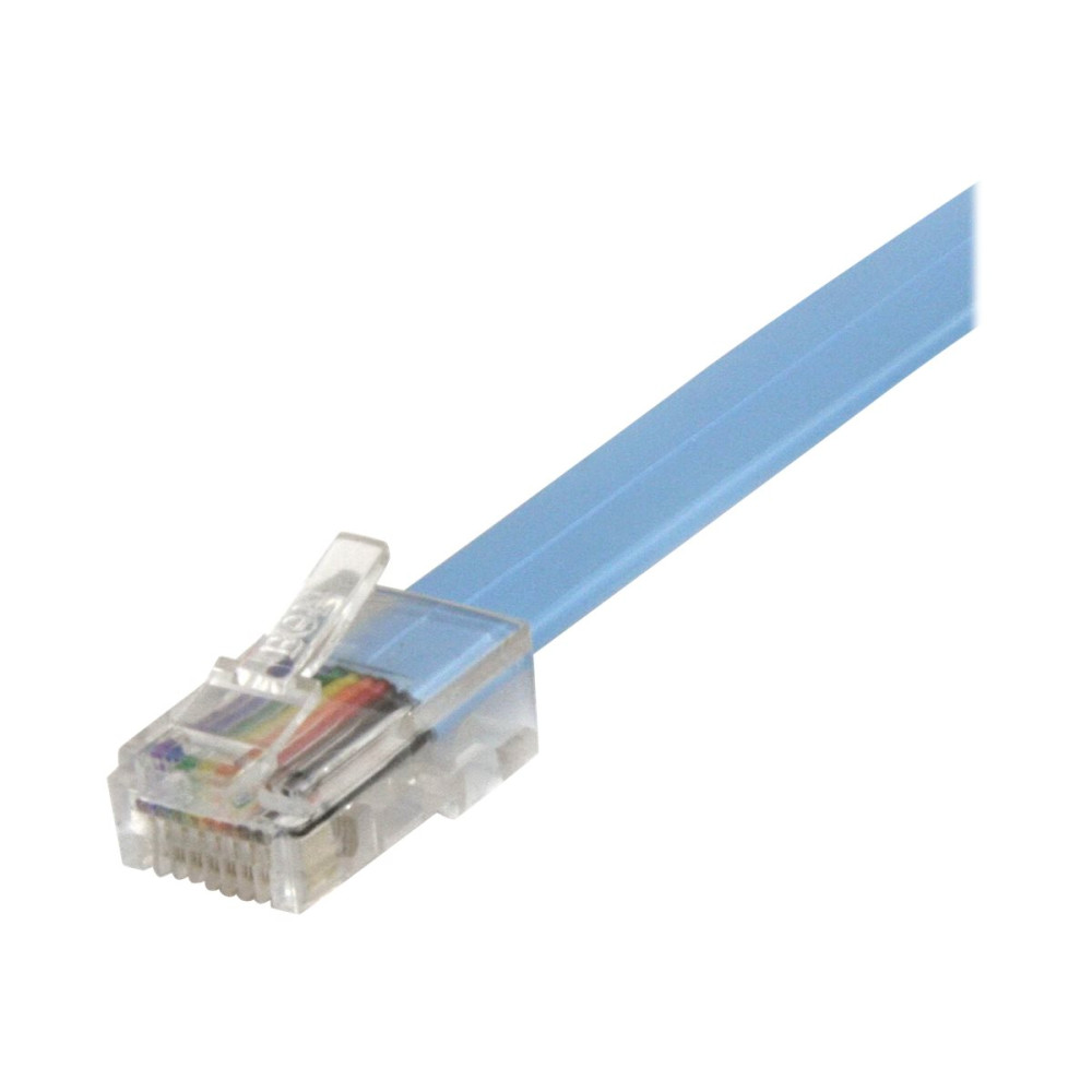 StarTech ROLLOVERMM6 1.8 M CISCO CONSOLE ROLLOVER CABLE - RJ45 M/M BLUE LTW - Image 2