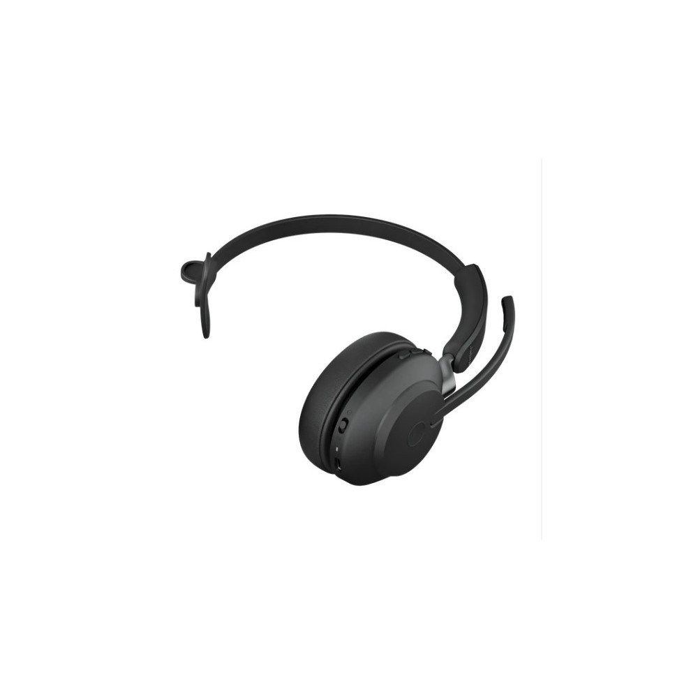 Jabra 26599-899-999 Evolve2 65 MS Mono Black Bluetooth Headset, Link 380 USB-A Passive Noise-cancelling, 2ys Warranty, 3-Microphone Call Technology, Up to 37 Hours - Image 1