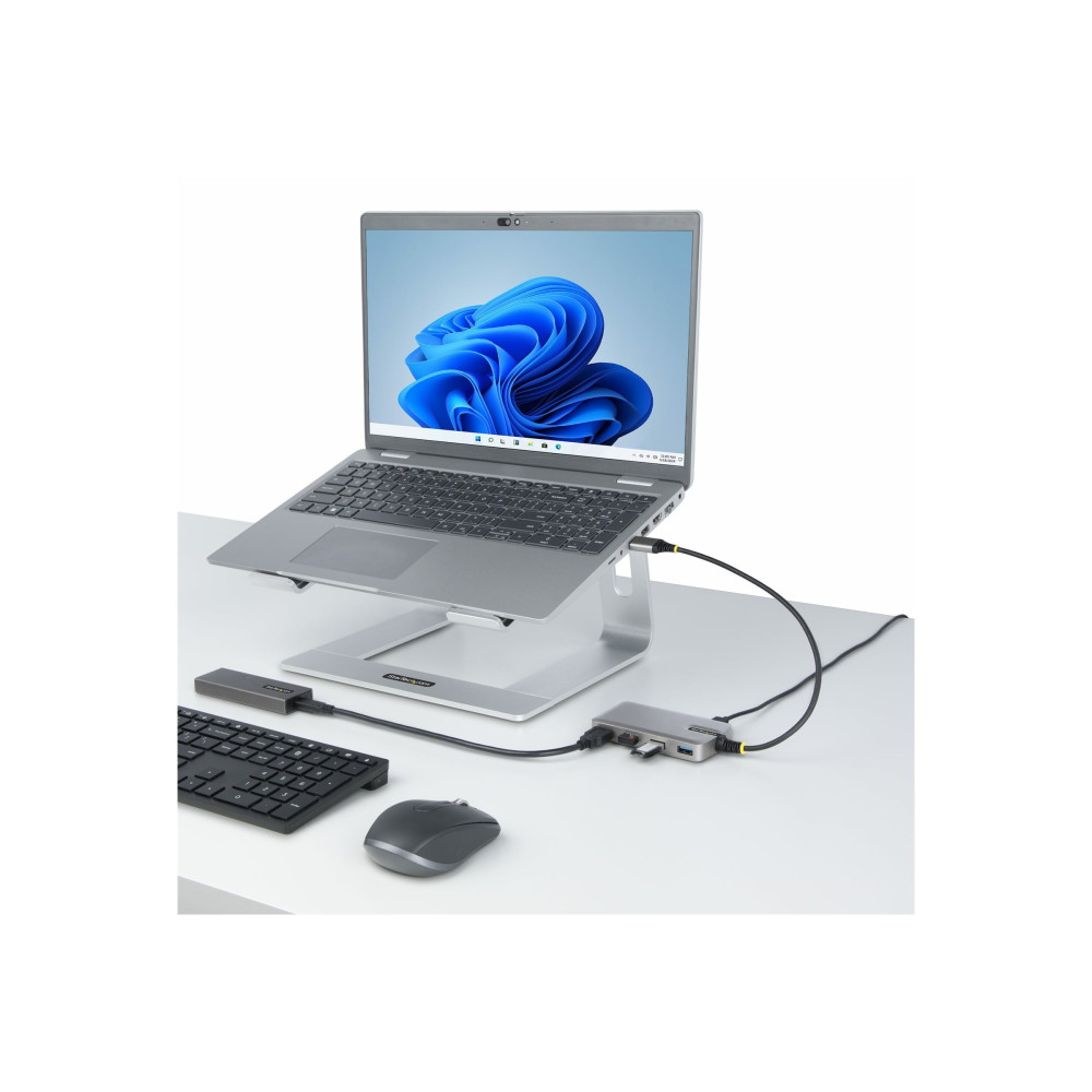 StarTech 5G4AB-USB-A-HUB 4-PORT USB HUB - USB 3.0 5GBPS, BUS POWERED, USB-A TO 4X USB-A HUB W/ OPTIONA - Image 1