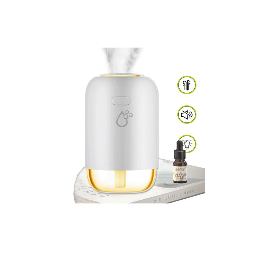 OEM HUD-303C Sansai Portable Humidifier 260ml LED night light moisturize air reduce dust unpleasant smell Quiet 1.5-2W USB power access 4H Spray time - Image 1