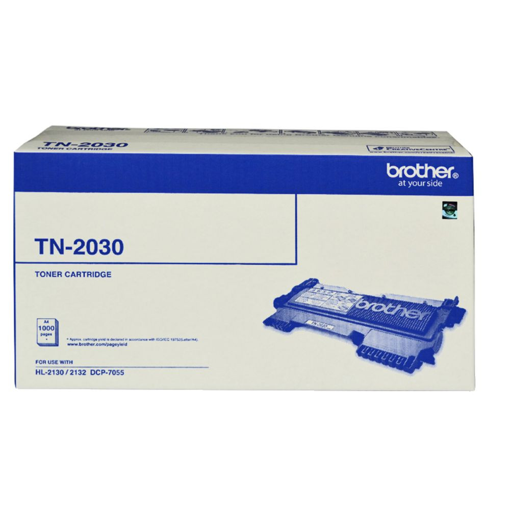 Brother TN-2030 Mono Laser Toner, HL-2130/2132/2135W, DCP-7055- up to 1,000 pages - Image 1