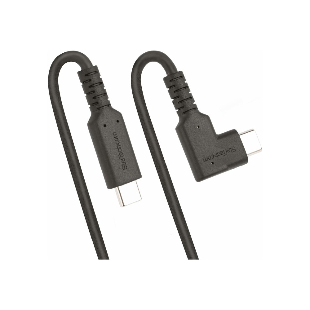 StarTech RUSB31CC50CMBR 50cm Rugged Right Angle USB-C Cable, USB 3.2 10 Gbps, USB C Data Transfer Cable, - Image 2