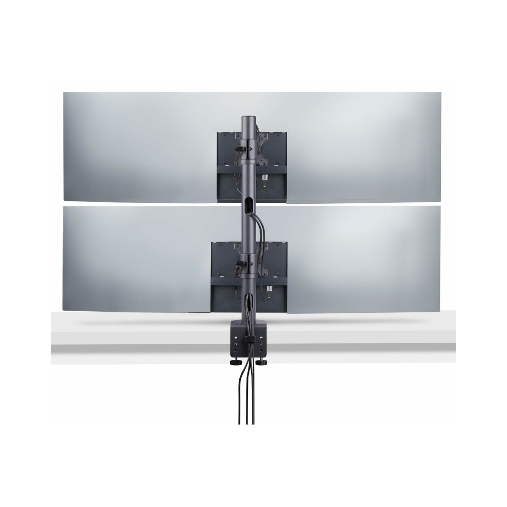 StarTech H2MPV-MONITOR-MOUNT Desk Mount For 2x Vertically Stacked Monitors, Dual 49"; TAA, 5 YR - Image 3
