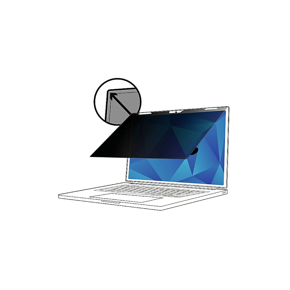 3M 7100210587 TF133W9B Touch Privacy Filter - Image 1