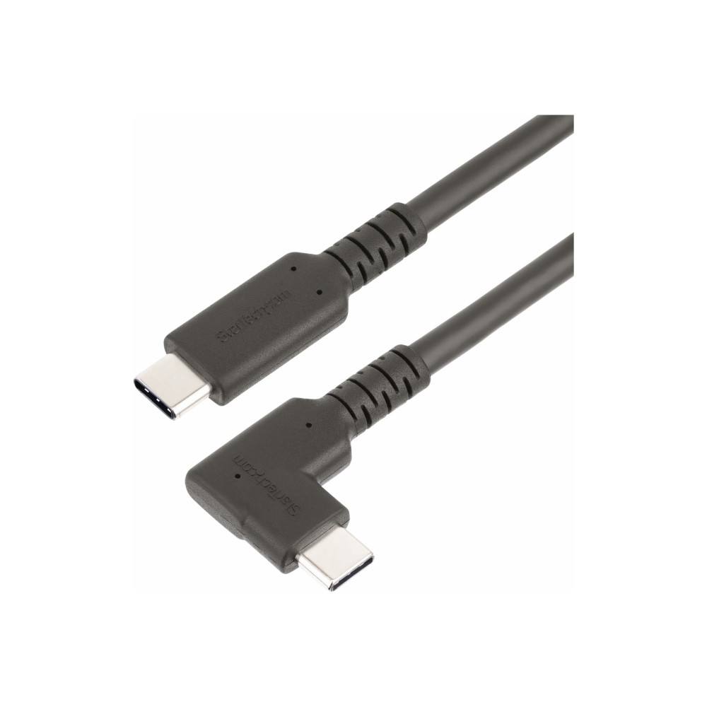 StarTech RUSB31CC50CMBR 50cm Rugged Right Angle USB-C Cable, USB 3.2 10 Gbps, USB C Data Transfer Cable, - Image 7