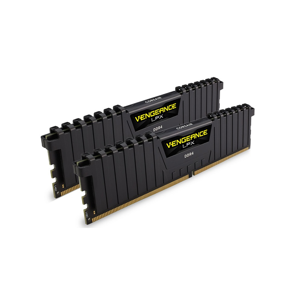 Corsair CMK32GX4M2A2400C14 Vengeance LPX 32GB (2x16GB) DDR4 2400MHz C14 Desktop Gaming Memory Black - Image 1