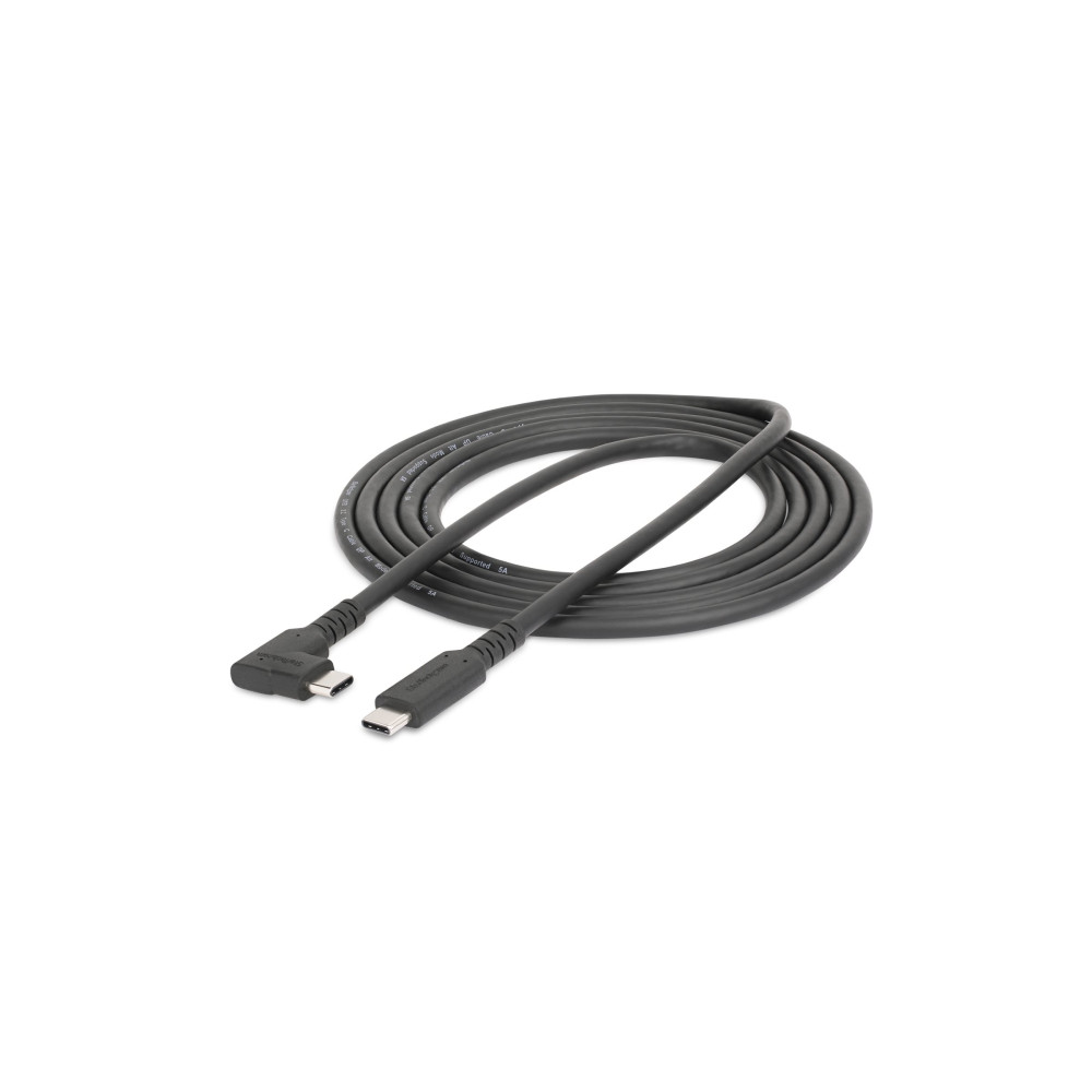 StarTech RUSB315CC2MBR 2m Rugged Right Angle USB-C Cable USB 5 Gbps, Thunderbolt Compatiable, 4K - Image 5
