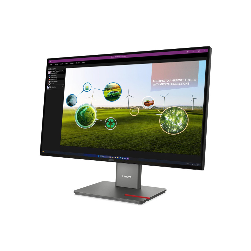 Lenovo 64A7GAR6AU P27Q-40 27" WLED IPS QHD(16:9), DP(2), HDMI, USB(3), USBC, PIVOT, H/ADJ, 3YR - Image 5