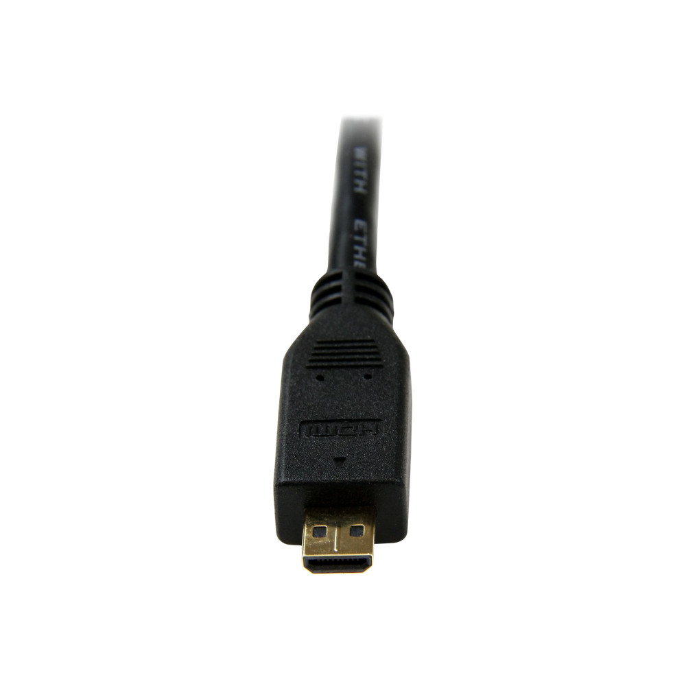 StarTech HDADMM2M 2M HDMI 1.4 TO MICRO HDMI ADAPTER CABLE WITH ETHERNET, BLACK, LTW - Image 1