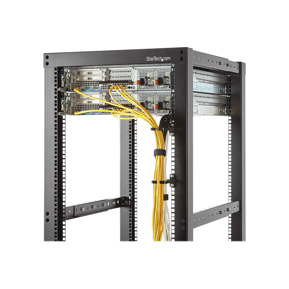 StarTech CMHOOK1U 1U VERTICAL 2.2 X 3.9IN (5.7 X 10CM) SERVER RACK CABLE MANAGEMENT D-RING HOOK - Image 5