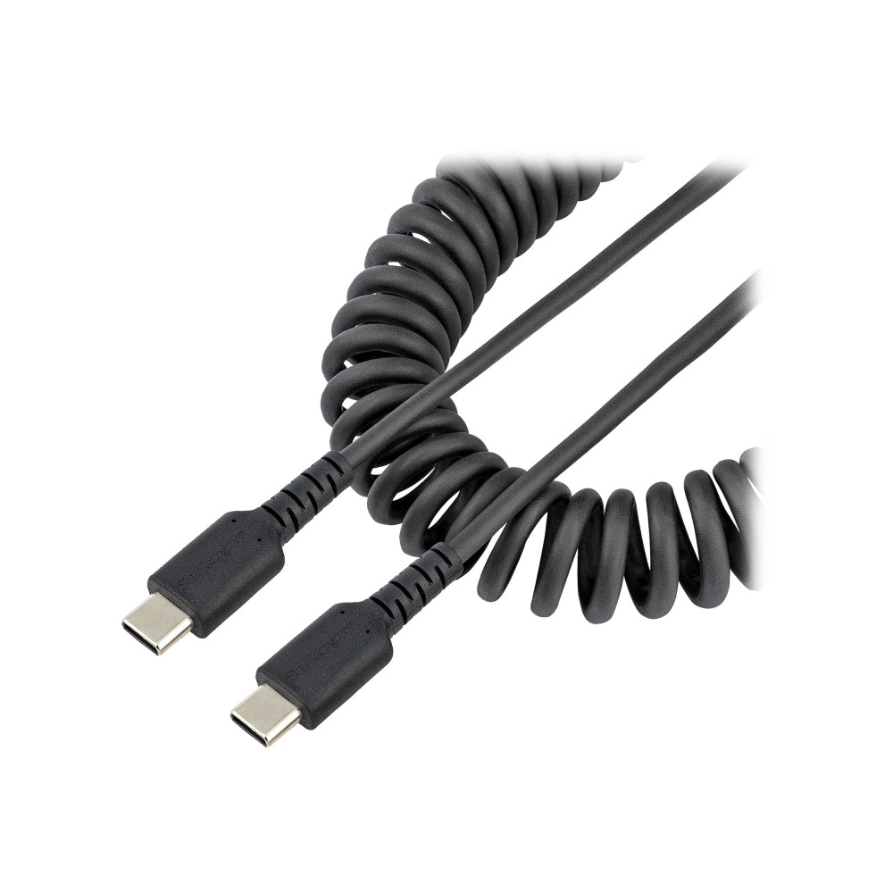 StarTech R2CCC-50C-USB-CABLE 1.6FT (50CM) USB-C FAST CHARGING CABLE, RUGGED, COILED, CHARGE & SYNC, 3A, US - Image 5