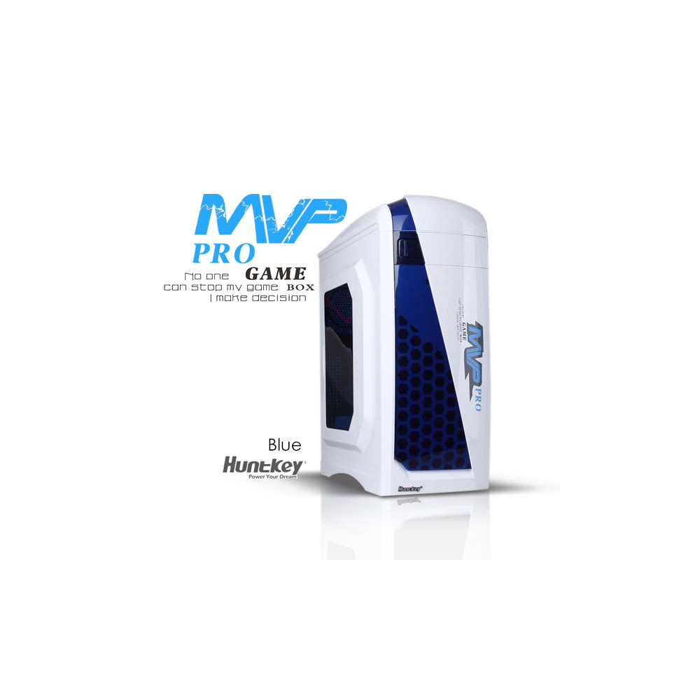 Huntkey CASHUNMVPPROBL-1 MVP Pro Gaming computer chassis - Blue (No PSU Included, NO FAN Included) - Image 2