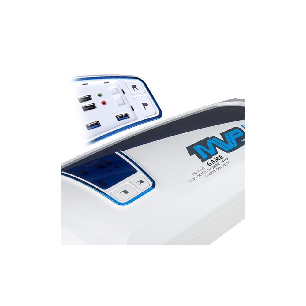 Huntkey CASHUNMVPPROBL-1 MVP Pro Gaming computer chassis - Blue (No PSU Included, NO FAN Included) - Image 9