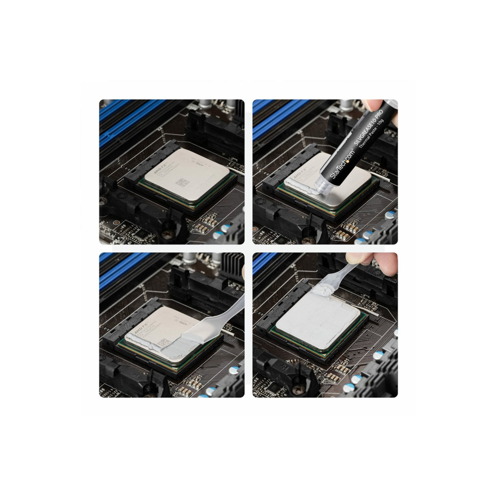 StarTech SILVGREASE10-PRO HIGH-PERFORMANCE SILICONE THERMAL PASTE, CPU COMPOUND/GREASE, 2 YR - Image 4