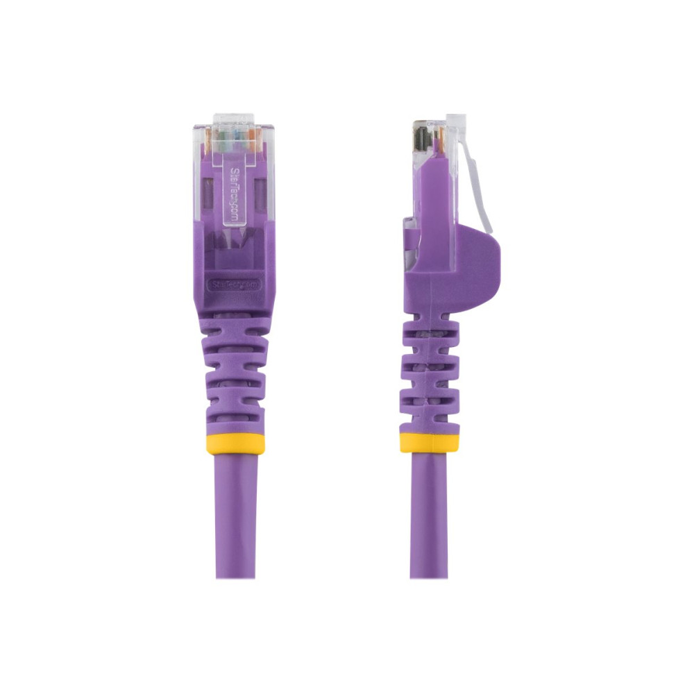 StarTech N6PATC50CMPL 0.5M CAT6 ETHERNET CABLE PURPLE 650MHZ SNAGLESS PATCH CORD - Image 2