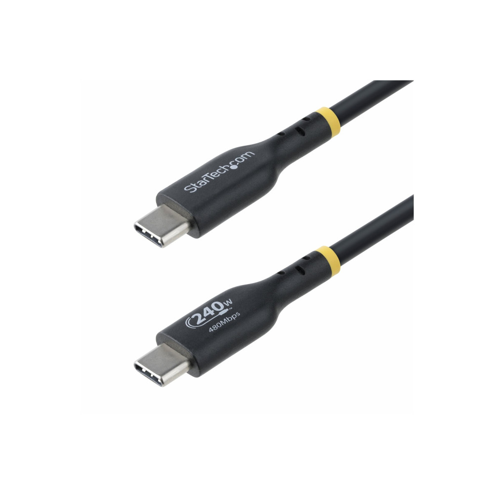 StarTech USB2EPR3M 10FT (3M) USB-C CHARGING CABLE, CHARGE & SYNC, 240W (5A) PD EPR, USB 2.0 LAPTOP C - Image 4