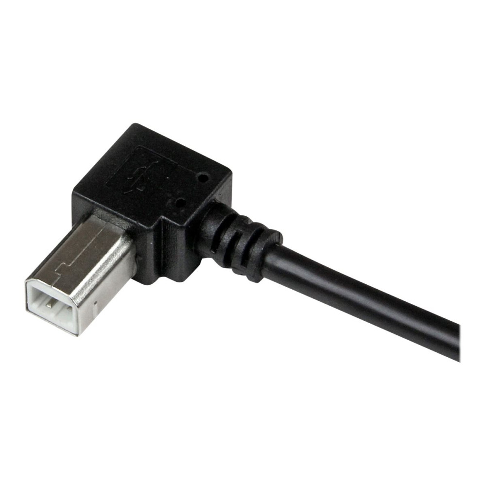 StarTech USBAB1MR 1M USB2.0 A TO USB2.0 B CABLE, M/M, RIGHT ANGLE, LTW - Image 3