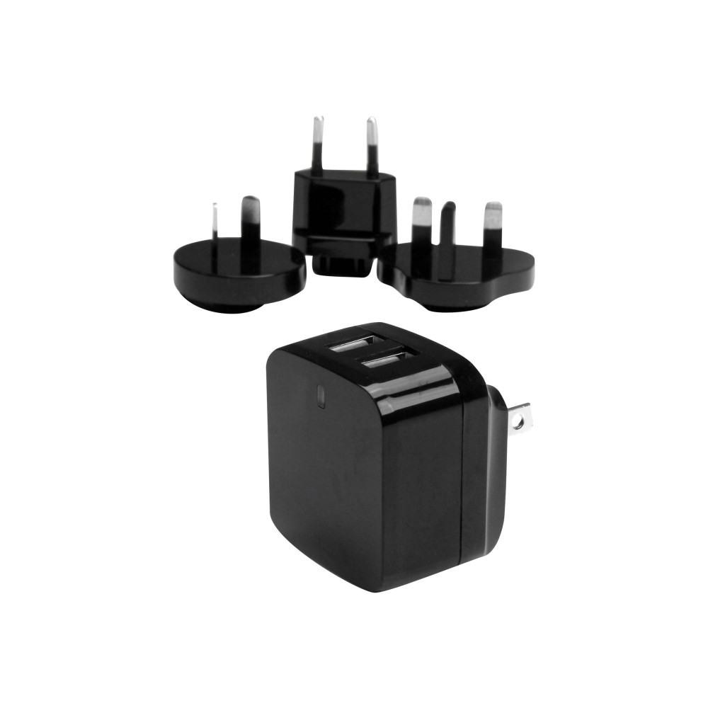 StarTech USB2PACBK DUAL PORT USB WALL CHARGER 17W/3.4A TRAVEL CHARGER 110V/220V 2YR - Image 4