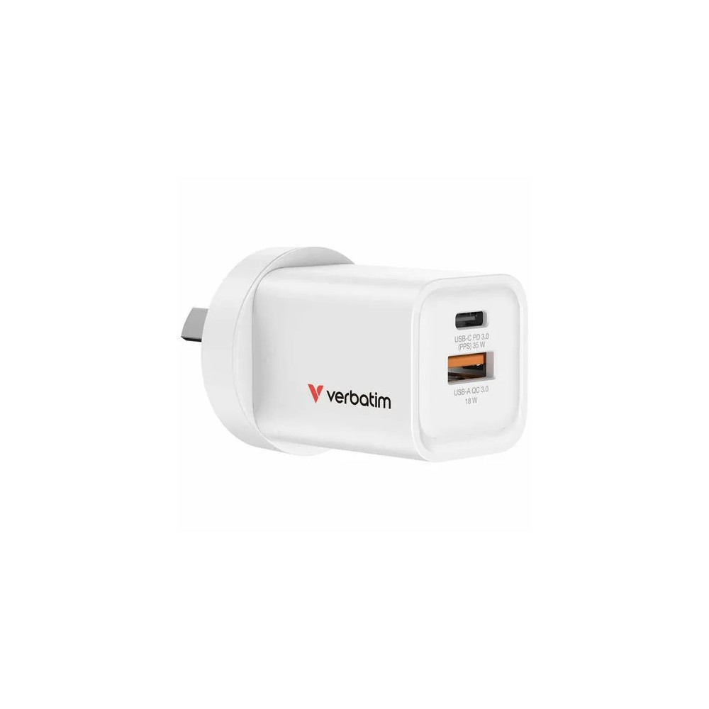 Verbatim 67015 GAN CHARGER 2 PORT 35W USB A/C - Image 2