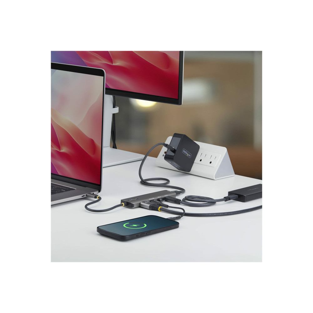 StarTech 164B-USBC-MULTIPORT 4-PORT USB-A HUB, 5GBPS, 24W POWER ADAPTER INCLUDED, 2 YR - Image 2