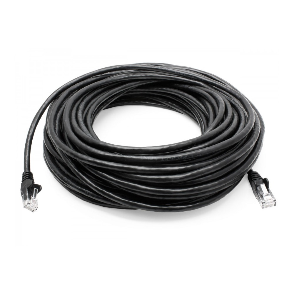 8ware PL6A-40BLK CAT6A Cable 40m - Black Color RJ45 Ethernet Network LAN UTP Patch Cord Snagless - Image 1