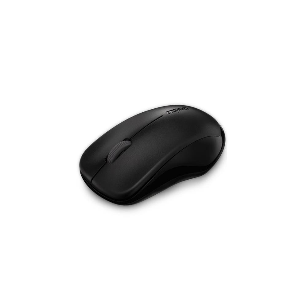 Rapoo 1620.BLACK 1620 2.4G Wireless up to 10 Meters and 360 degrees coverage Mouse Black, 1000 DPI, Long Battery. Retail Pack - Image 1